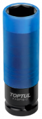 Головка 17 мм ударная глубокая тонкостенная для литых дисков Blue Pro-Series TOPTUL 1/2"