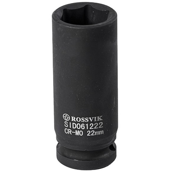 Головка 22 мм торцевая ударная глубокая 1/2" ROSSVIK