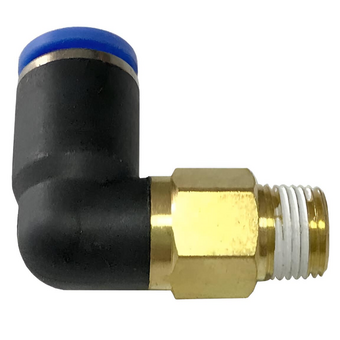 Цанговый разъем Г-обр M1/8" х 8 мм (уголок) с уплотнением