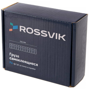 Самоклеящийся металлический грузик Fe 5/5 г (60 г), короткие ROSSVIK