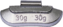 Балансировочный груз для стального диска 30гр. (уп. 100шт.)