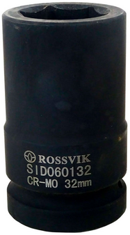 Головка 32 мм грузовая ударная глубокая 1" ROSSVIK