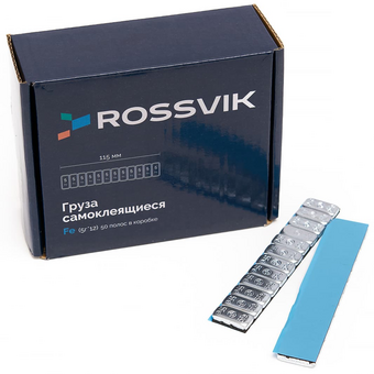 Самоклеящийся металлический грузик Fe 5/5 г (60 г), короткие ROSSVIK