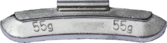 Балансировочный груз для стального диска 55гр. (уп. 50шт.)