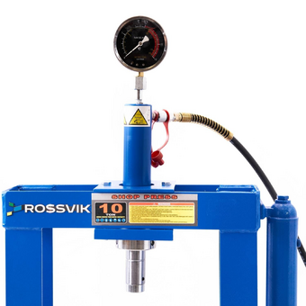 Пресс гидравлический 10 тонн, настольный, цвет синий RAL 5005 ROSSVIK