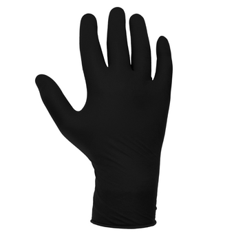 Ультрапрочные черные нитриловые перчатки, 100 шт (50 пар)