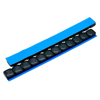 Самоклеящийся грузик МОТО (60 гр., 12х5) черная эмаль