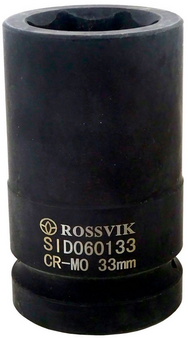Головка 33 мм грузовая ударная глубокая 1" ROSSVIK