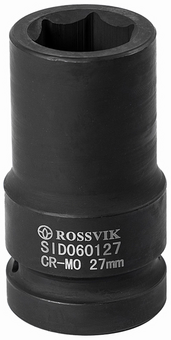 Головка 27 мм грузовая ударная глубокая 1" ROSSVIK